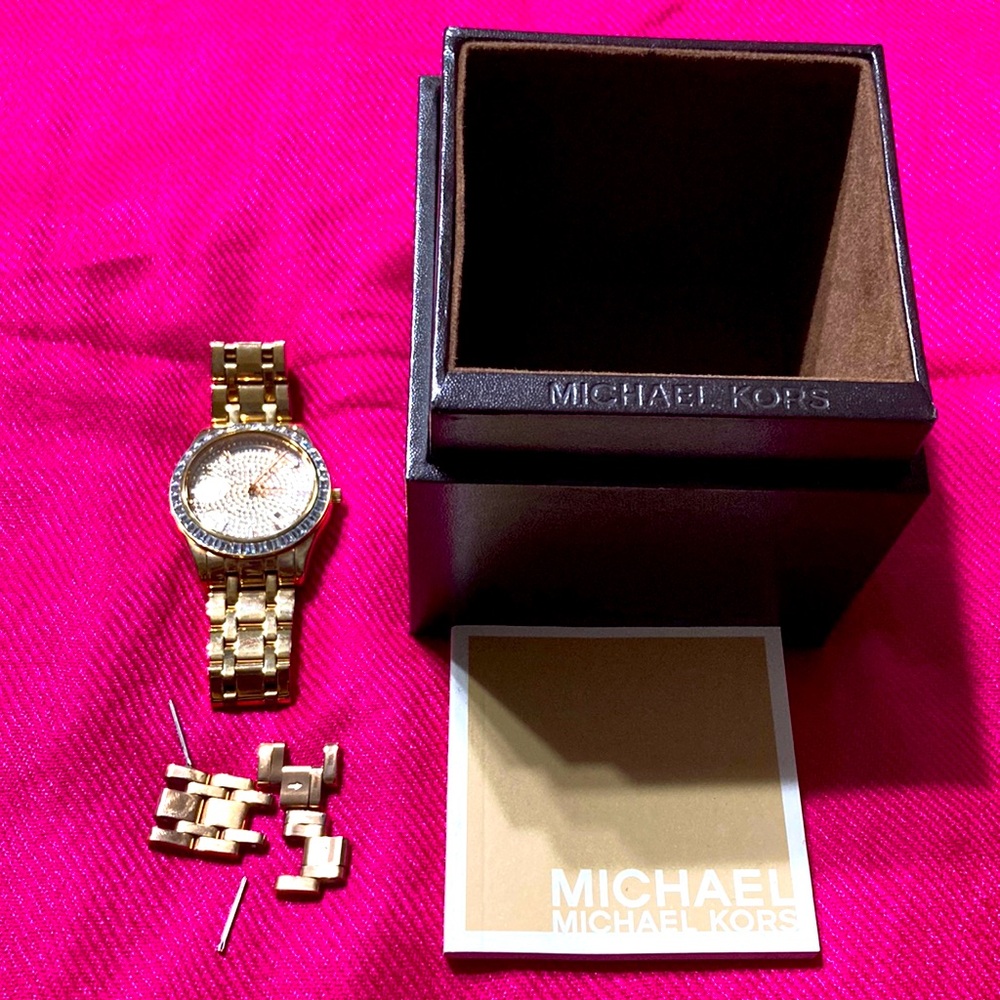 Michael Kors rose gold tone watch